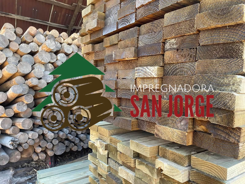 Madera impregnada en Angol